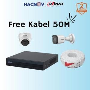 Paket CCTV Dahua 2mp 2 channel 2 kamera 1080p Jasa Instalasi CCTV Indoor Outdoor Smart