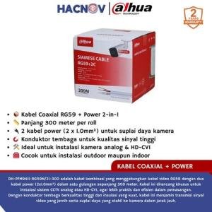 Dahua Cable Coaxial RG59 Power PFM941I-RG59N/21-300